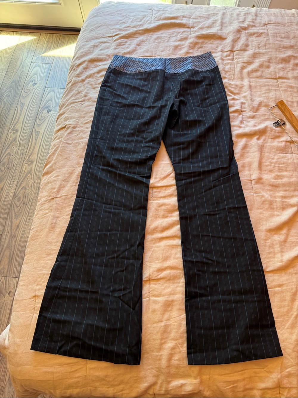 Express Design Studios Publicist Pants Black pinstripe 6